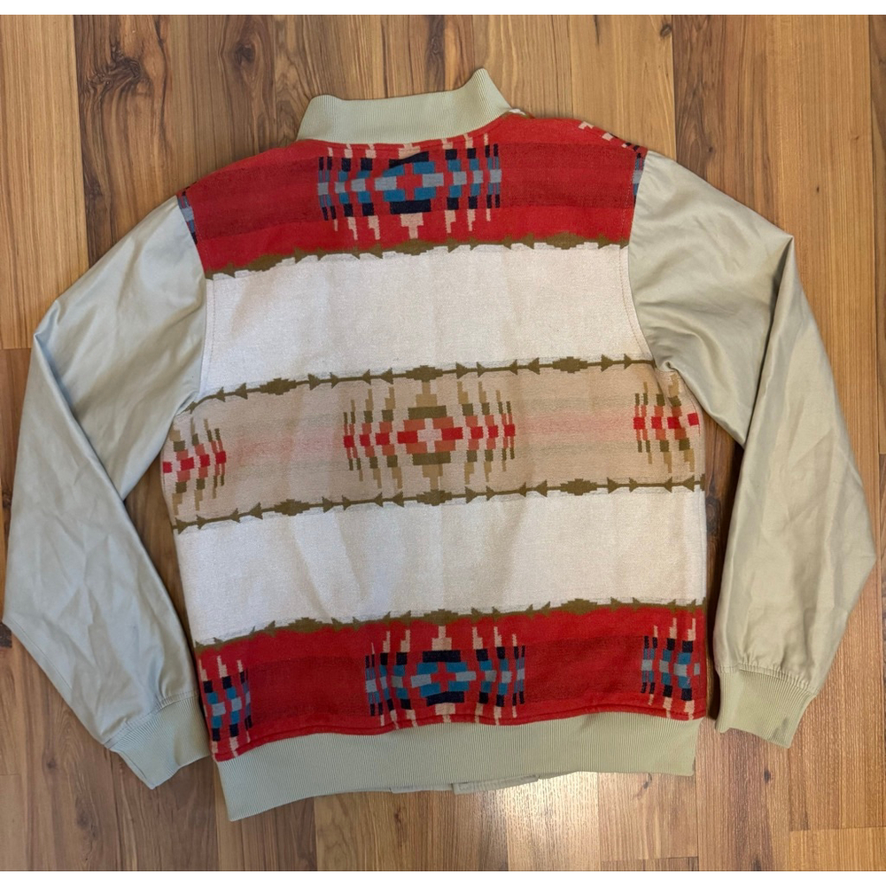 Pendleton Portland Collection Wool Aztec Bomber Jacket Men M Western - Picture 2 of 12